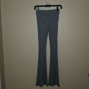 High Waisted Ribbed Bell Bottoms